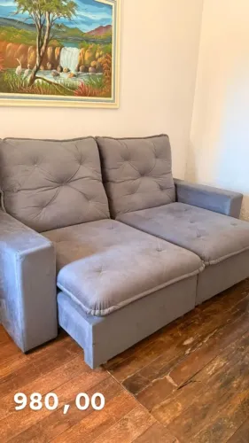 Sofá dois lugares retrátil