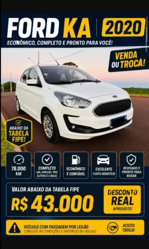 Ford KA 1.0 Se/se Plus Tivct Flex 5P 2020