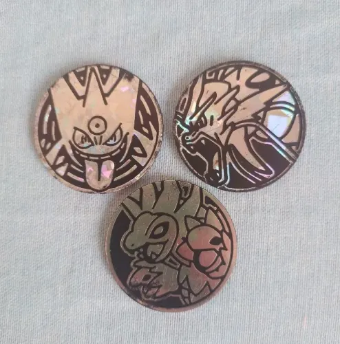 kit 3 moedas pokémon
