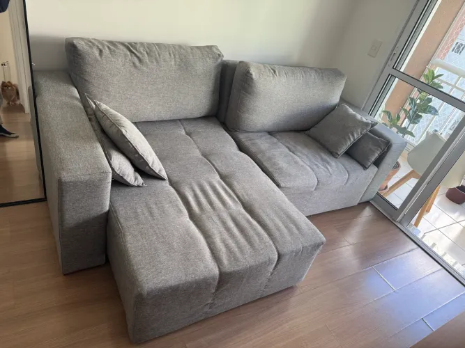 Sofá Retrátil e Reclinável 4 Lugares