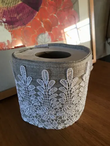 Porta Papel Higiênico em Linho Novo