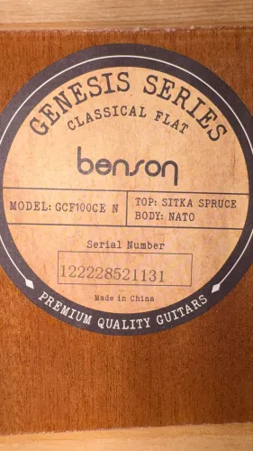 Violão benson GCF100CE N