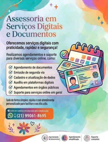 ASSESSORIA EM SERVIÇOS DIGITAIS E DOCUMENTOS