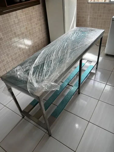 BANCADA DE AÇO INOX NOVA - NUNCA USADA