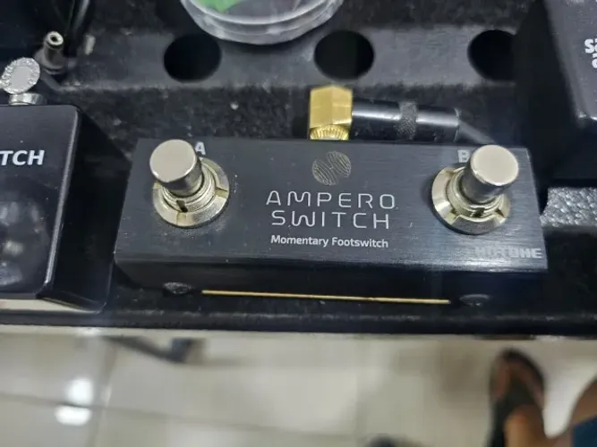 Dual Footswitch Passivo - Hotone Ampero Switch + Cabo de Brinde