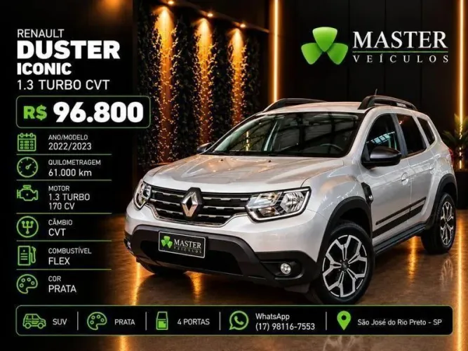 Renault Duster Iconic 1.3 TB 16V Flex Aut. 2023