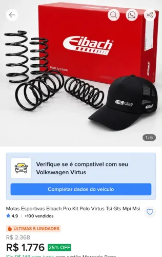 Molas eibach virtus polo ( usadas )
