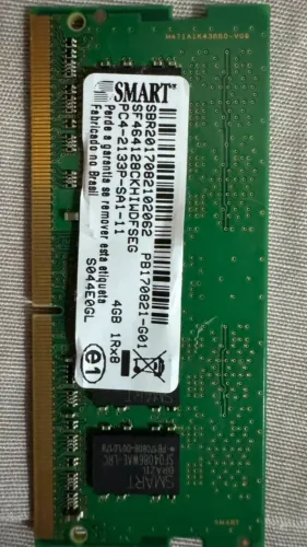 Memória RAM 4GB DDR4 2133MHz Notebook (SODIMM) - sem teste