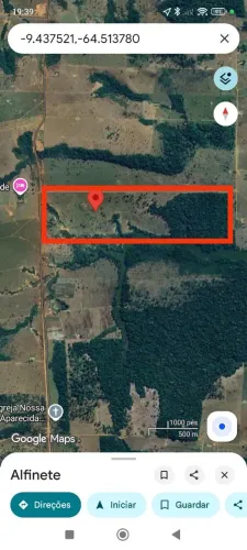 Vende-se 35 alqueires linha 101