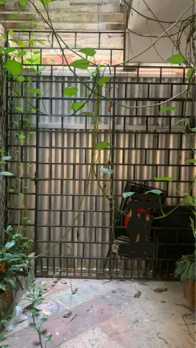 Portão metalon galvanizado correr 3m x 3m