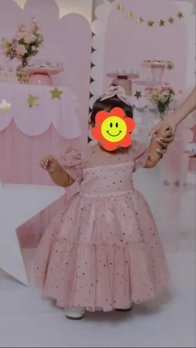 Vestido infantil estrelinha