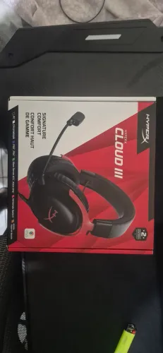 Headset hyperx cloud III (com fio, vermelhoc/preto)