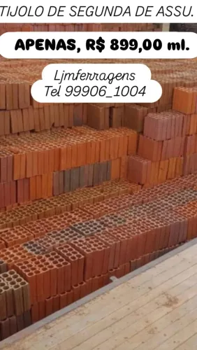 TIJOLO DE SEGUNDA DE ASSU.