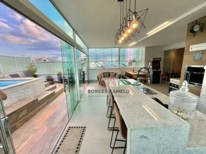Cobertura com 4 quartos à venda, 300 m² por R$ 2.410.000 - Castelo - Belo Horizonte/MG