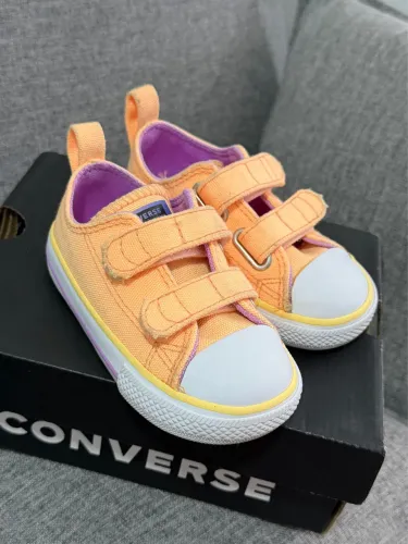 Tênis Infantil Converse All Star Tam 19 Laranja Original