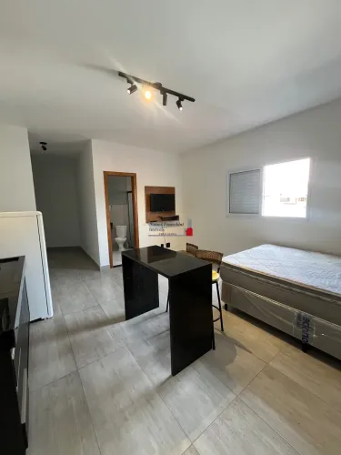 Aluguel de Studio em Condomínio de Luxo na Vila Maria Luisa, São Paulo-SP: 1 Quarto, 1 Ban
