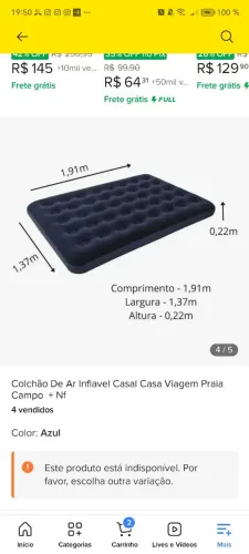 Colchão Inflável confort