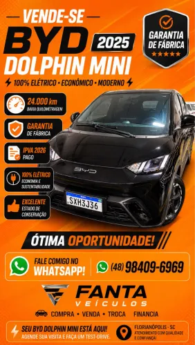BYD Dolphin Mini (Elétrico) 2025