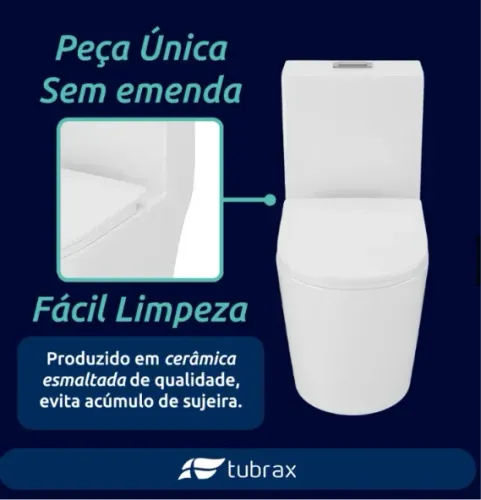 Vaso Sanitario Monobloco Tubax NOVO!
