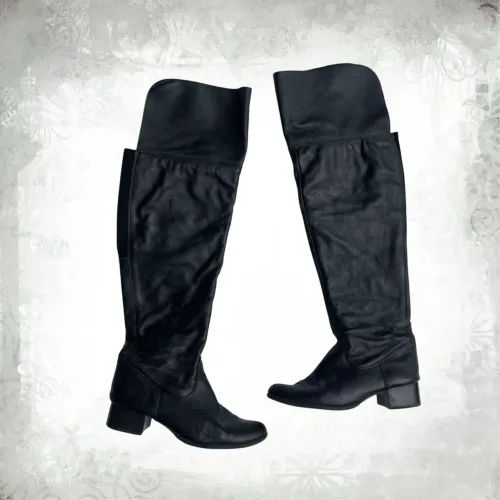 Bota Couro Legitimo Over Knee 39