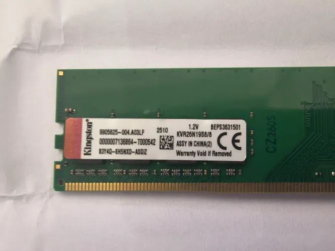 Memória RAM DDR4 8GB 2666MHz Kingston