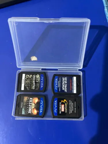Jogos psvita uncharted, marvel, kilzone e ridge racer