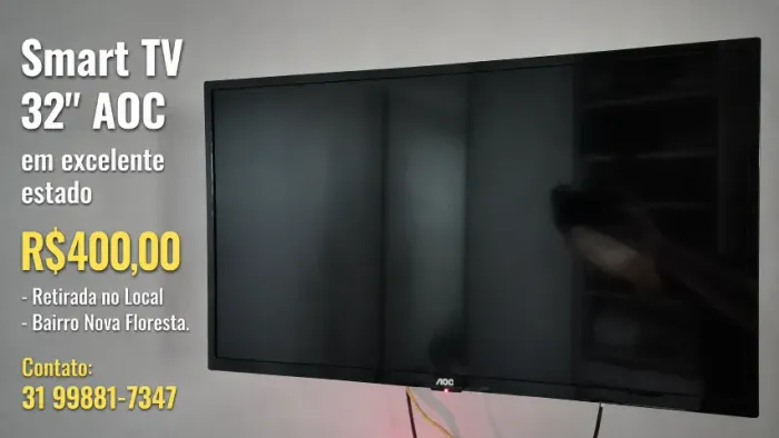 Smart TV 32" AOC - em excelente estado