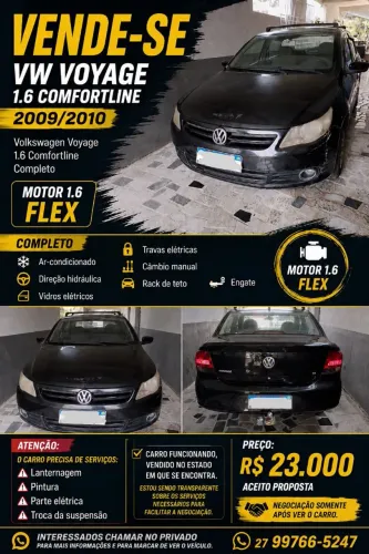 Volkswagen Voyage Comf/highli. 1.6 MI T.flex 8V 4P 2010