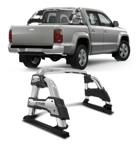 Santo Antônio Cromado VW Amarok ST-R Track - Instalado!