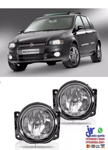 Par Milha Fiat Stilo 2008 2009 2010 2011 2012 Auxiliar Neblina (Reposição)