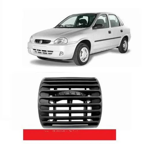 Difusor Ar Corsa wind hat sedan Classic 1994 a 2013 Central Lateral Preto valor unitário