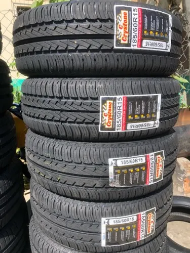 Kit 4 pneus 185/60/15 crystone (borracha vipal)