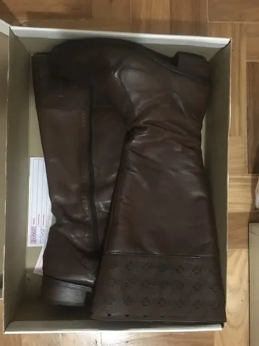 Bota montaria couro marrom 38