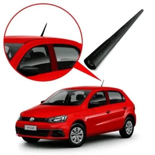 Haste De Antena Volkswagen Gol G5 G6 G7 / Voyage / Saveiro / Fox - Teto Radio Preto