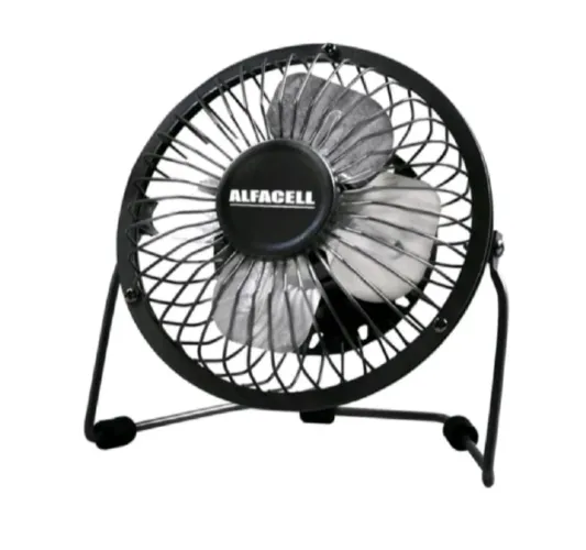 Ventilador de Mesa USB 5V Mini de Metal Potente e Silencioso