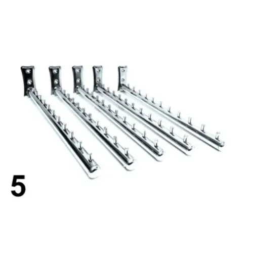 arara cromada parede 