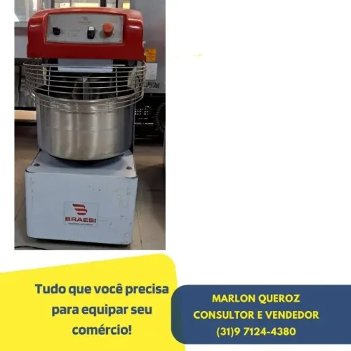 Amassadeira Espiral de Padaria 25KG Monofasica