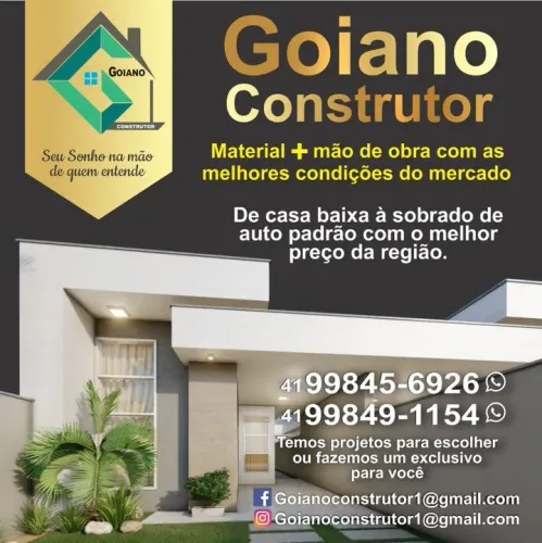 Construtor, experiência em sobrados e casas.