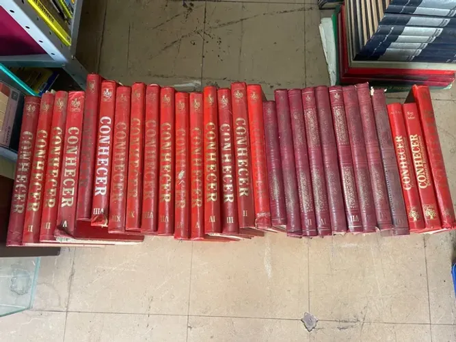 Enciclopédia conhecer varios volumes soltos abril cultural