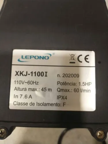 Bomba Lepono Auto Aspirante 1.5hp Xkj1100 110v bivolt