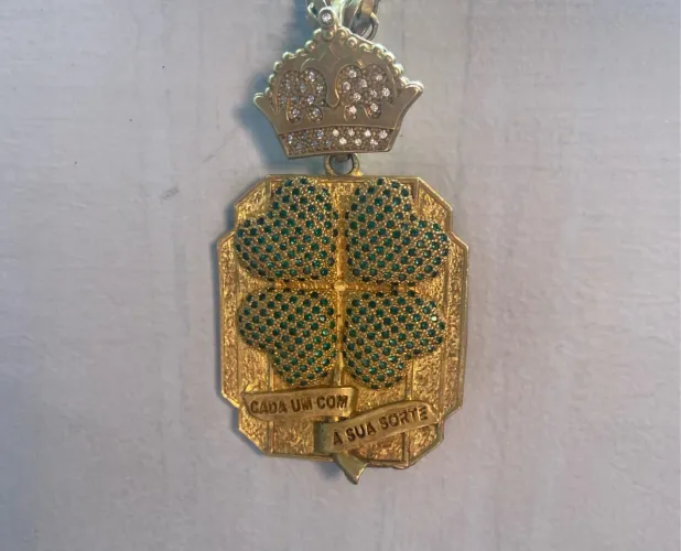 Corrente Cordão de Moeda Antiga 70cm