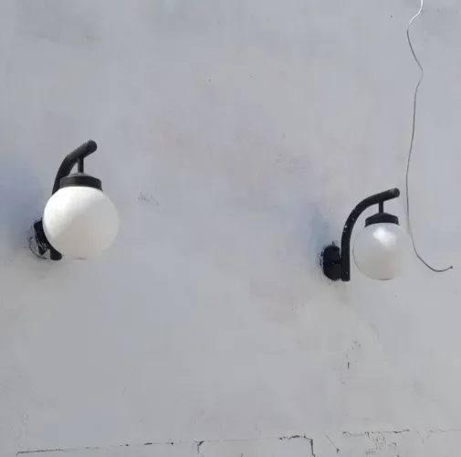Luminárias de Jardim Globo, pescoço de ganço