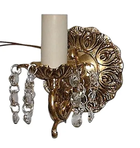 arandela em bronze com tulipa fosca
