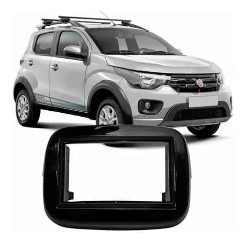 Moldura Dvd Multimídia Mp5 2din Fiat Mobi