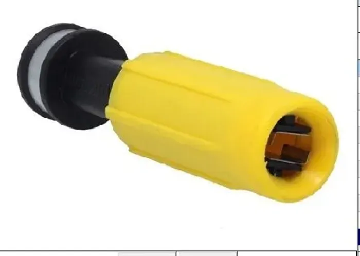 009828 - esguicho plast lavadoura 3,0mm Amarelo 