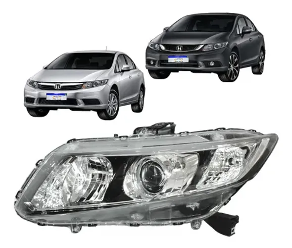 Farol Honda Civic G9 2012 2013 2014 2015 2016 Lado Esquerdo