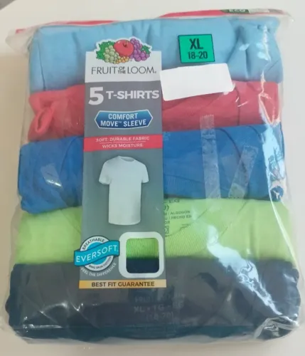 Camisetas FruitOf The Loom Tamanho XL Importadas USA Kit De 5X