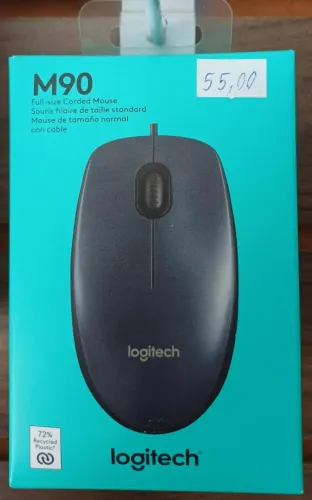 MOUSE COM FIO LOGITECH M90 GRAFITE (NOVO LACRADO)