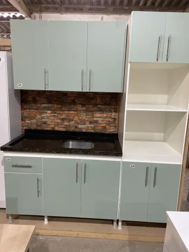 Jogo de cozinha modulado padrão marcenaria completa ou módulos 