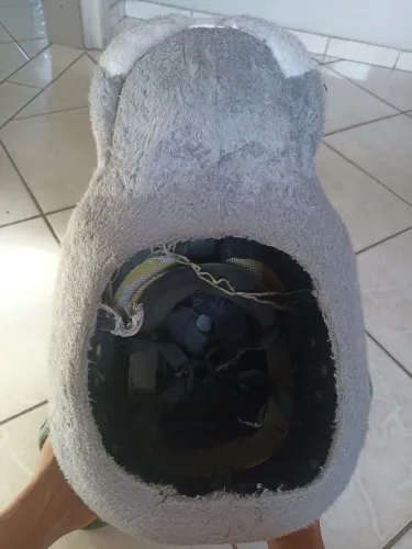 Cabeça de coelho de fibra R$ 600,00